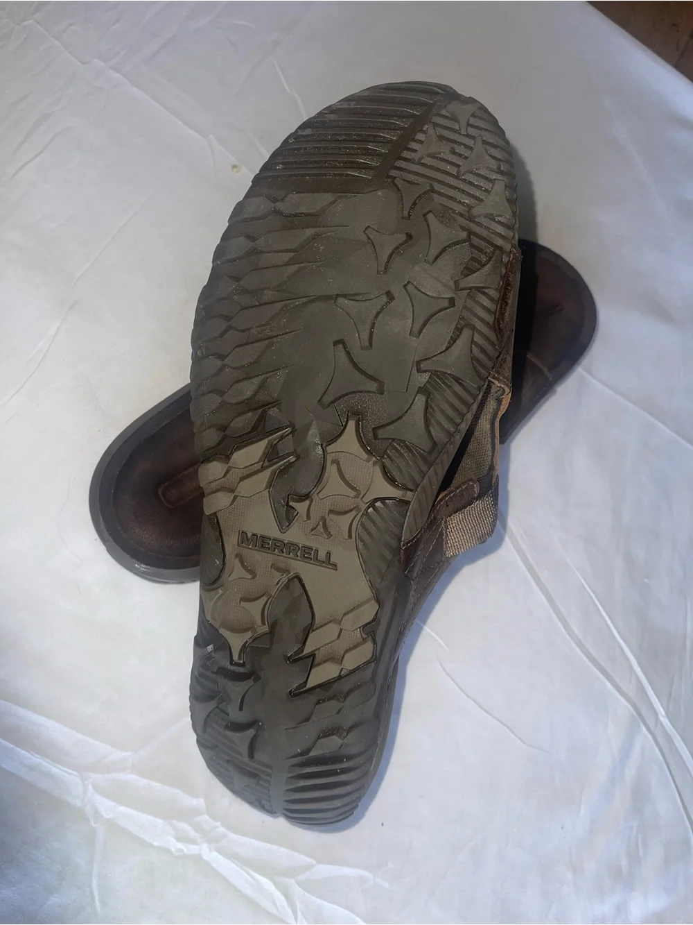 KEEN Men's Newport Slide Sandals Brown Leather Closed-Toe Sandals